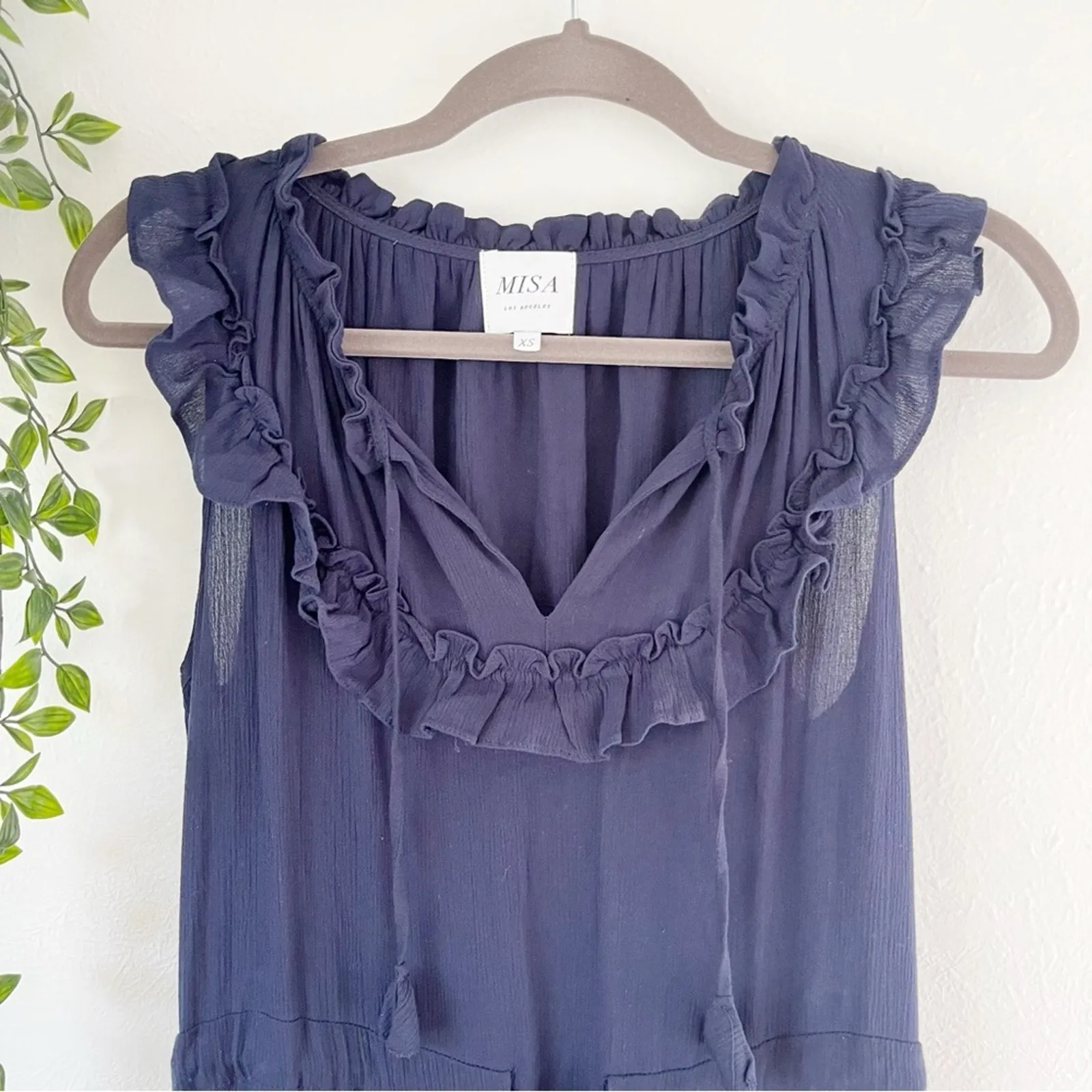 Misa Los Angeles Gabriella Grommet Midi Dress XS - Image 5