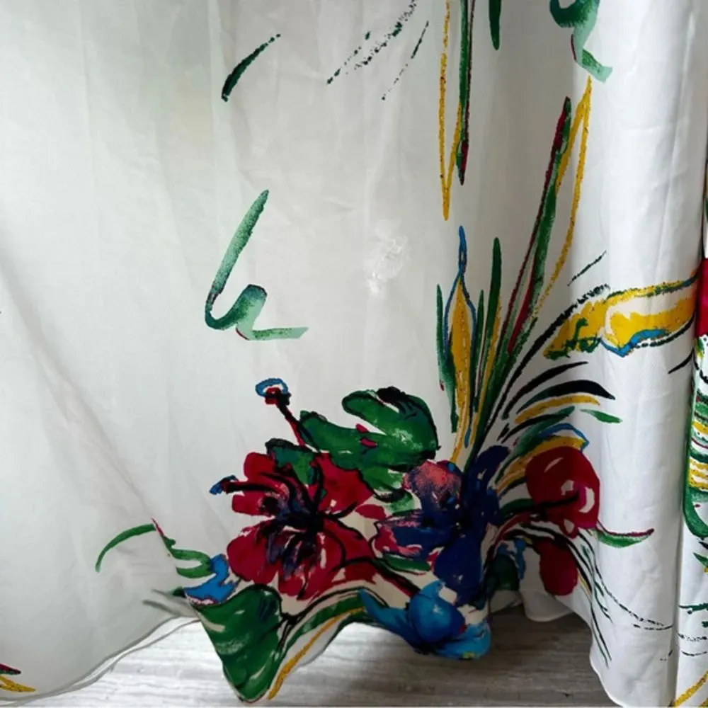 Ark & Co floral maxi dress size medium NEW ruffle Hawaiian bohemian beachy NWT - Image 5