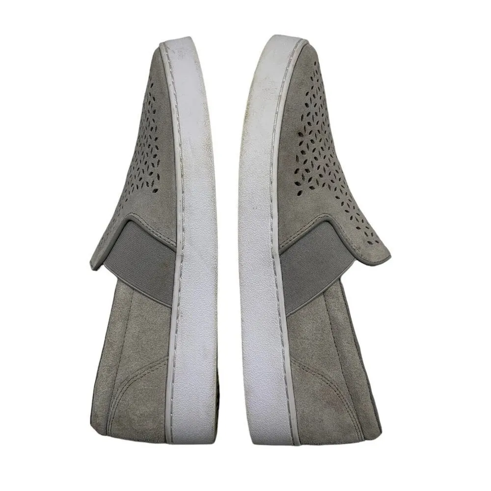 Vionic KANI Gray Laser Cut Suede Slip-On Shoes Sneakers Size 8.5 - Image 9