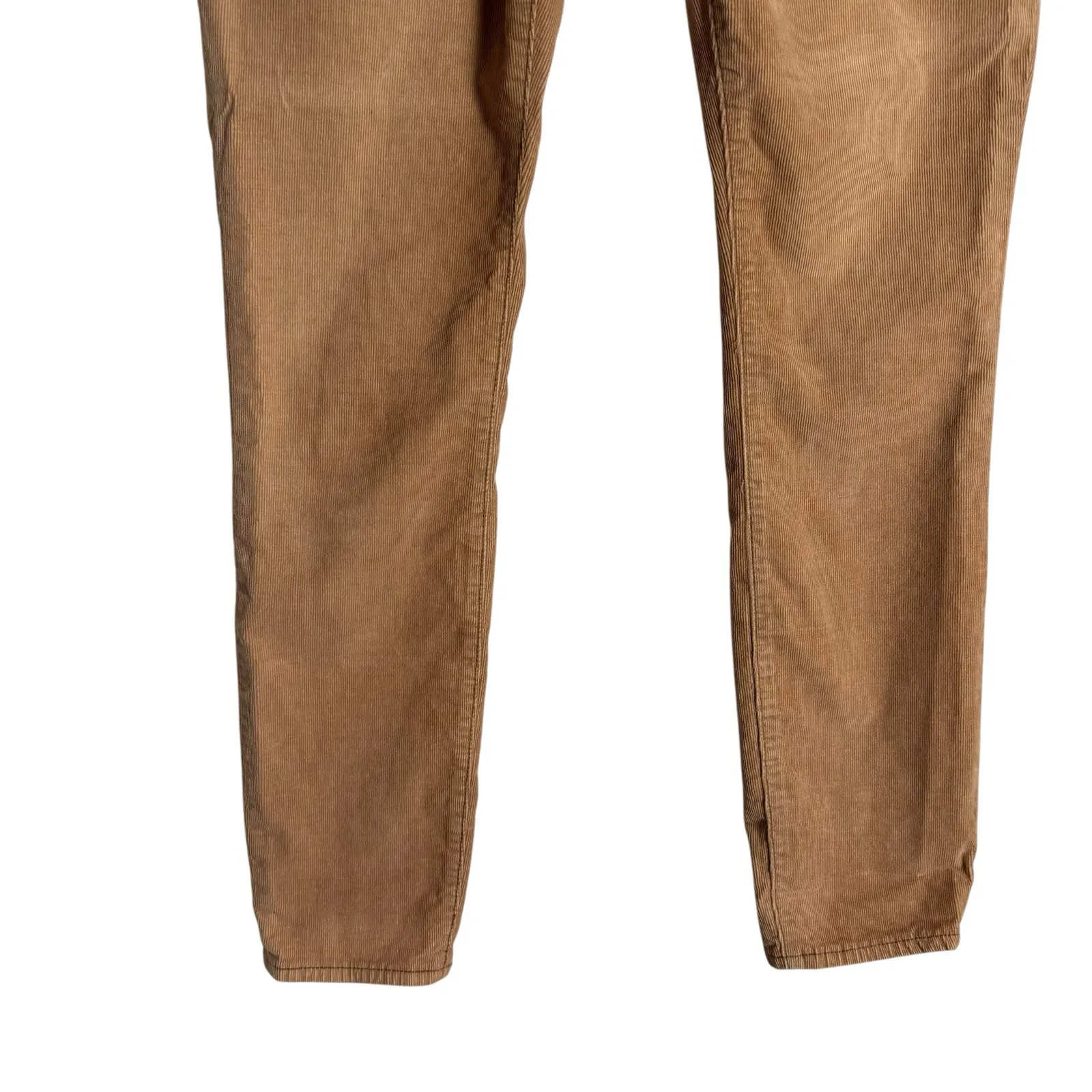 Anthropologie Pilcro Script Light Brown Corduroy High Rise Skinny Jeans 30 Tall - Image 3