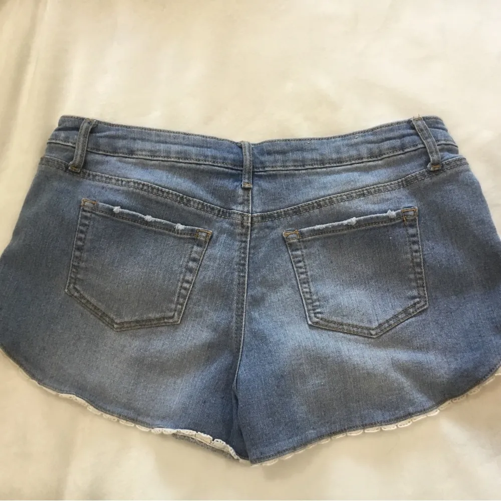 Altar'd State Blue Jean Shorts with Cute Hem - Image 2
