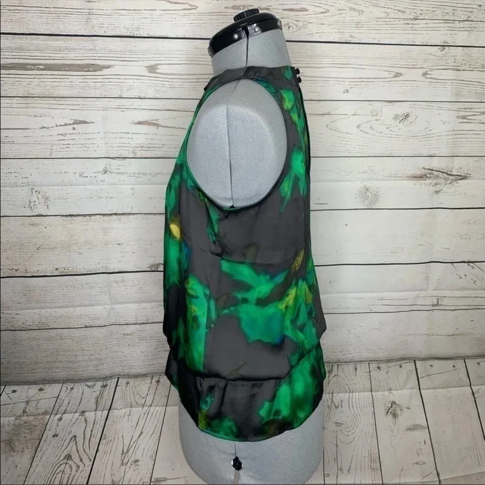 NWT Kenneth Cole High Neck Elastic Waist Blouse - Image 4