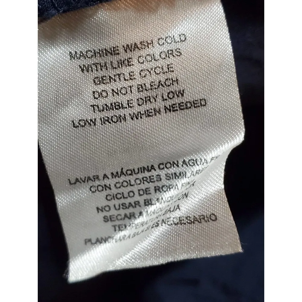 Caribbean Jean Women's Blue Cotton Mid Rise Zippered Straight Legs Pant Size 16 - Image 9