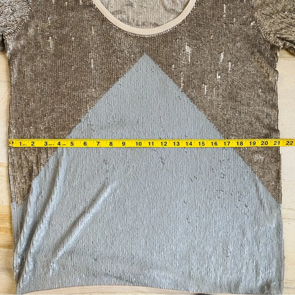 AMEN sequin top Gold Size L - Image 10