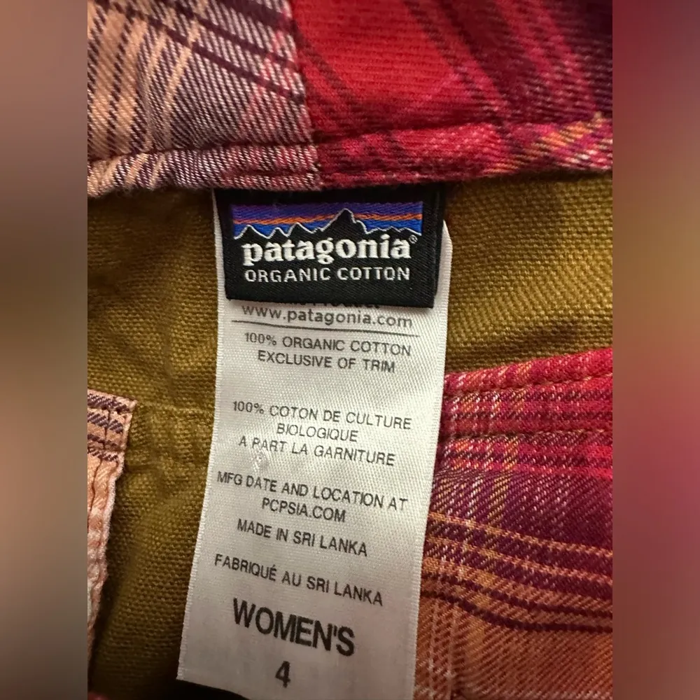Patagonia Prairie Dawn Organic Cotton Khaki Canvas Mini Skirt Size 4 Brown - Image 4