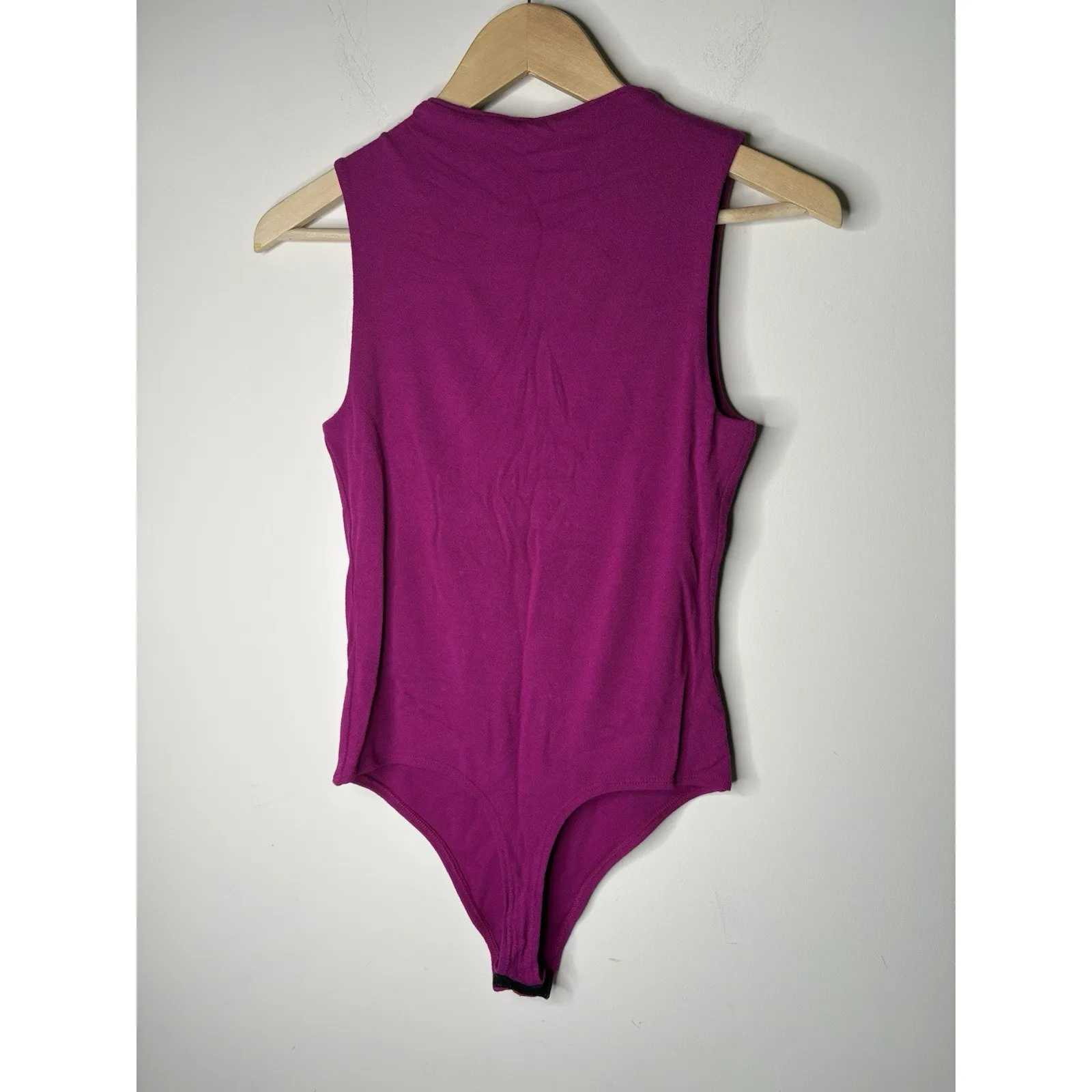 LIVE IN THE MOMENT Womens Size Medium Bodysuit Sleeveless Mock Neck Pink - Image 3
