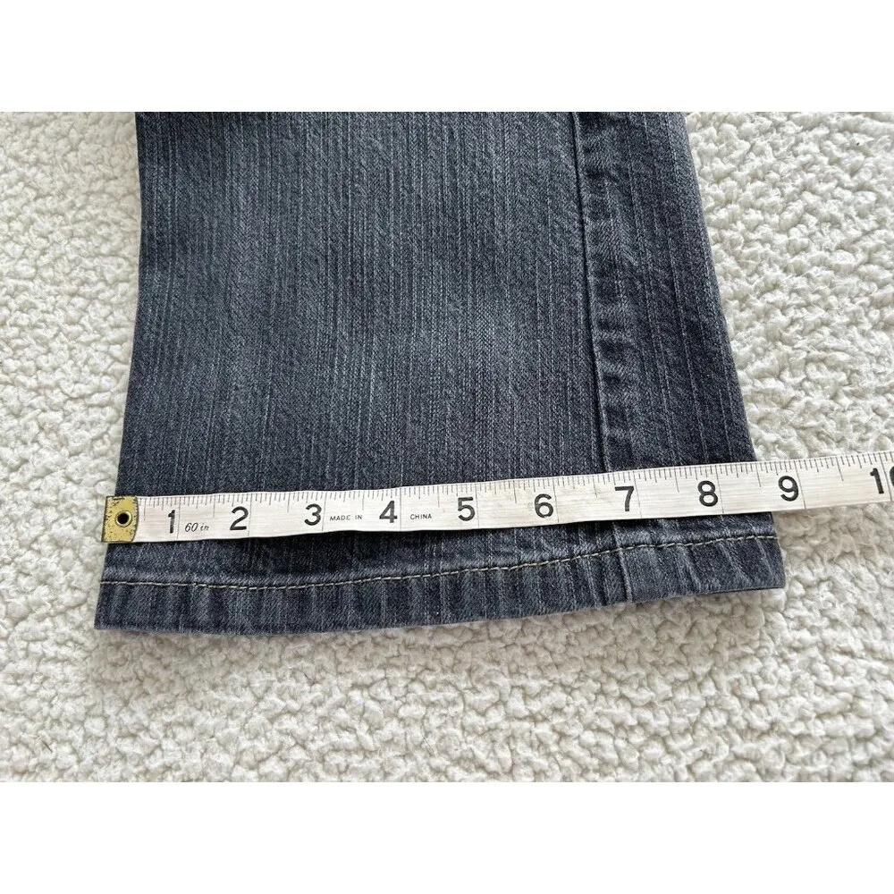 DKNY Jeans Womens Black Soho Boot Cut Stretch Denim Mid Rise 5 Pocket Size 6R - Image 9