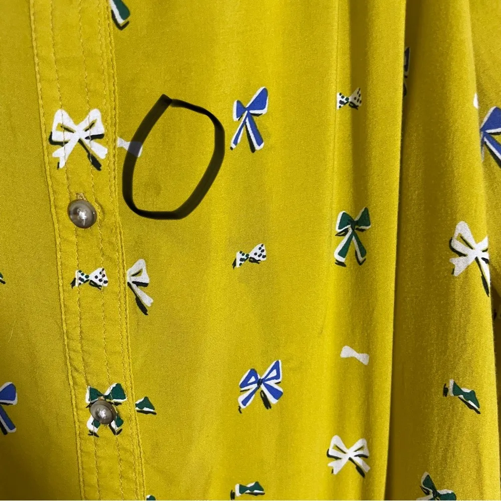 Anthropologie Conversations Colloquial Bow Blouse - Image 6