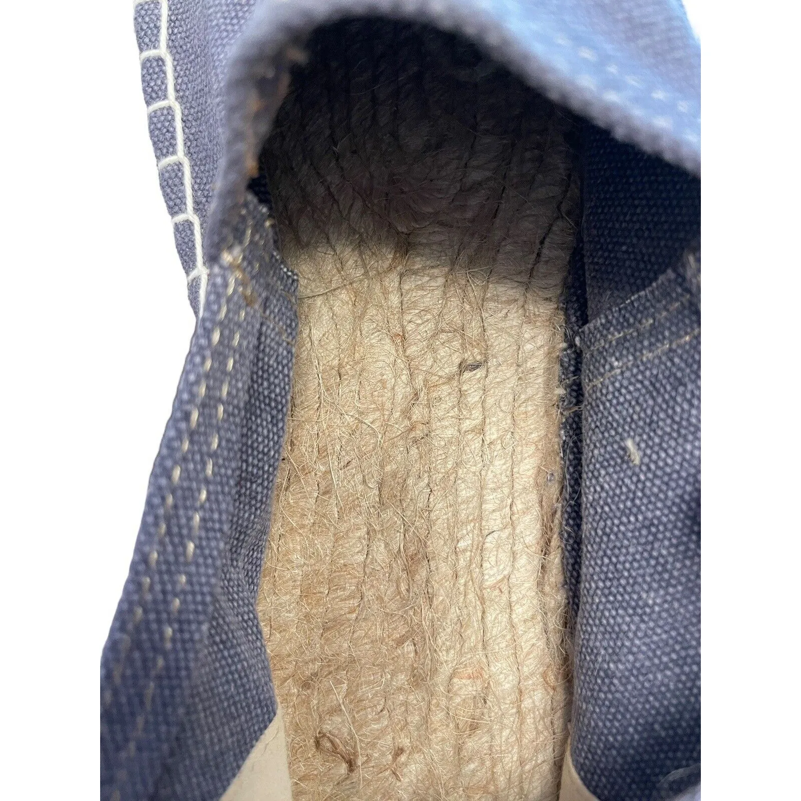 Maison Scotch‎ Slip-on Flat Espadrilles Women Size 9.5 US 40 EU Blue Canvas Rope - Image 8