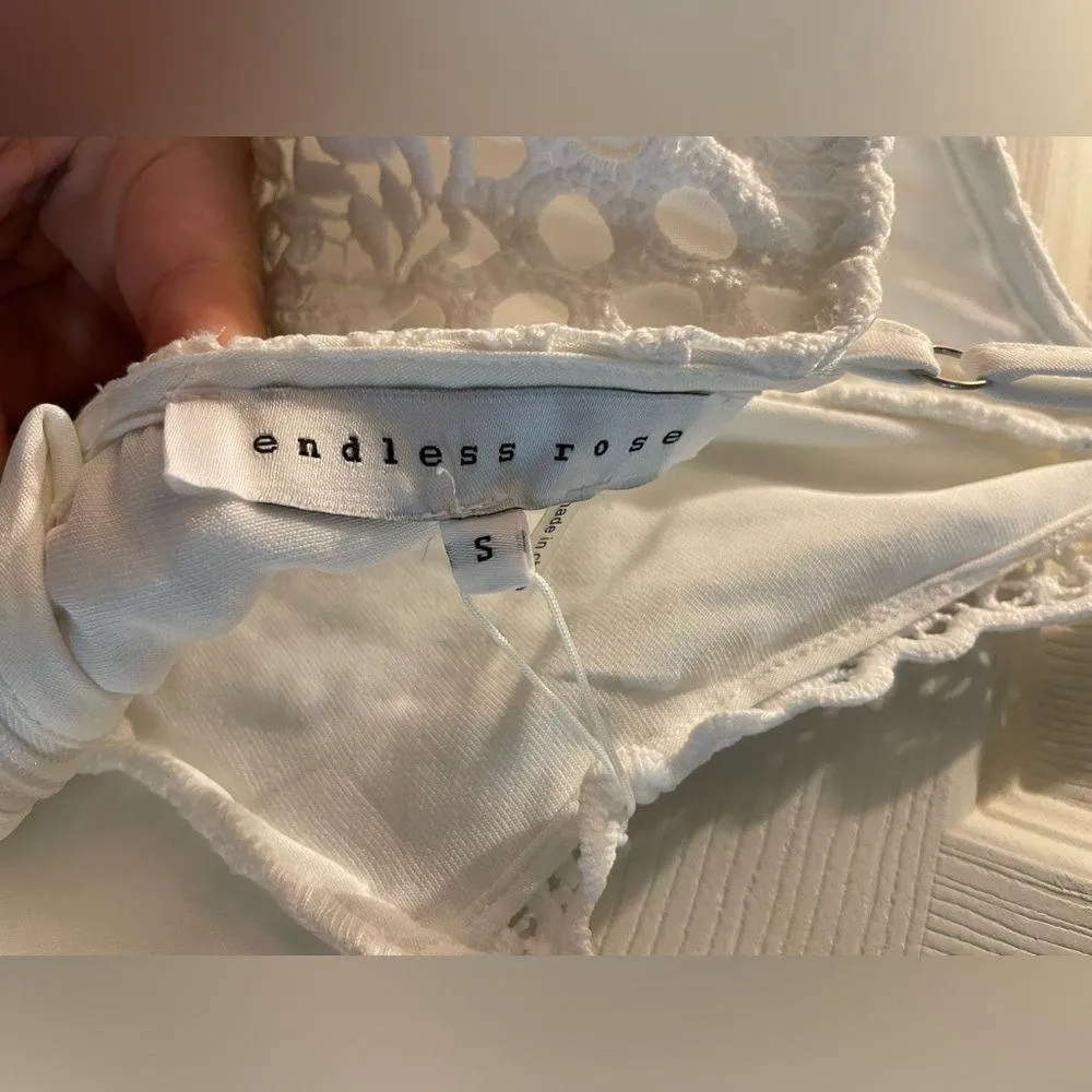 Brand new Lord&Taylor White Lace Tiered Midi dress size Small - Image 6