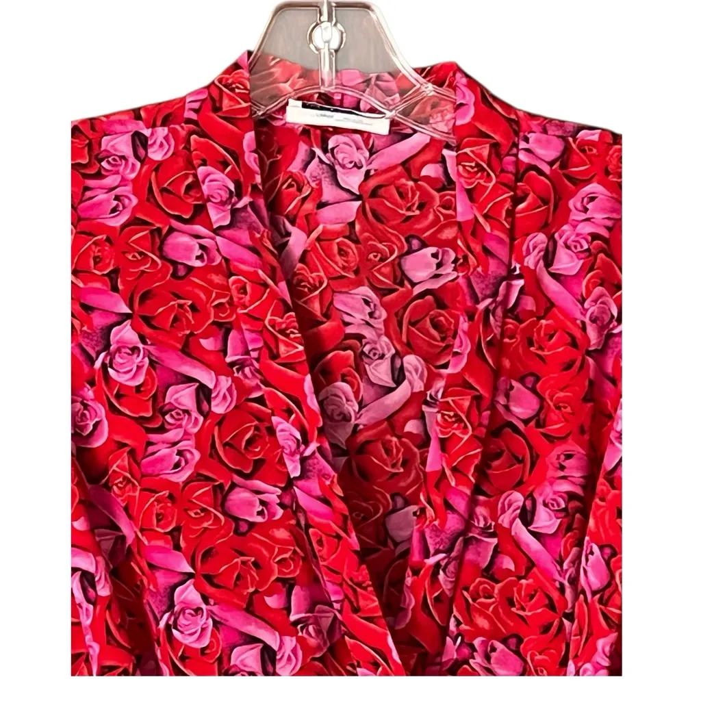 Vintage Lily Of France Sleepwear 2 piece wrap and pants. Size Large - Image 4