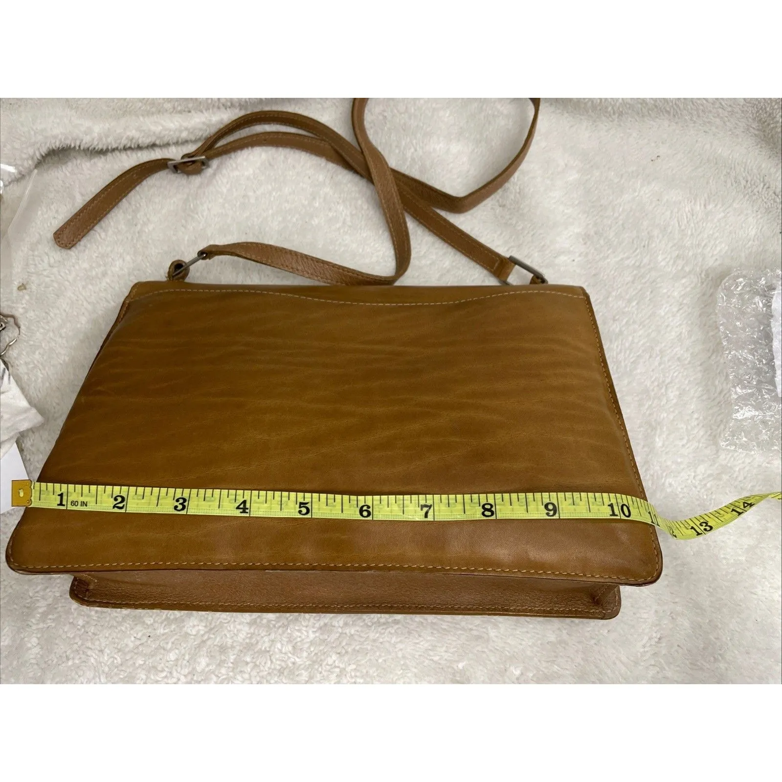 MARK CROSS Crossbody Shoulder Brown LEATHER Vintage READ - Image 14