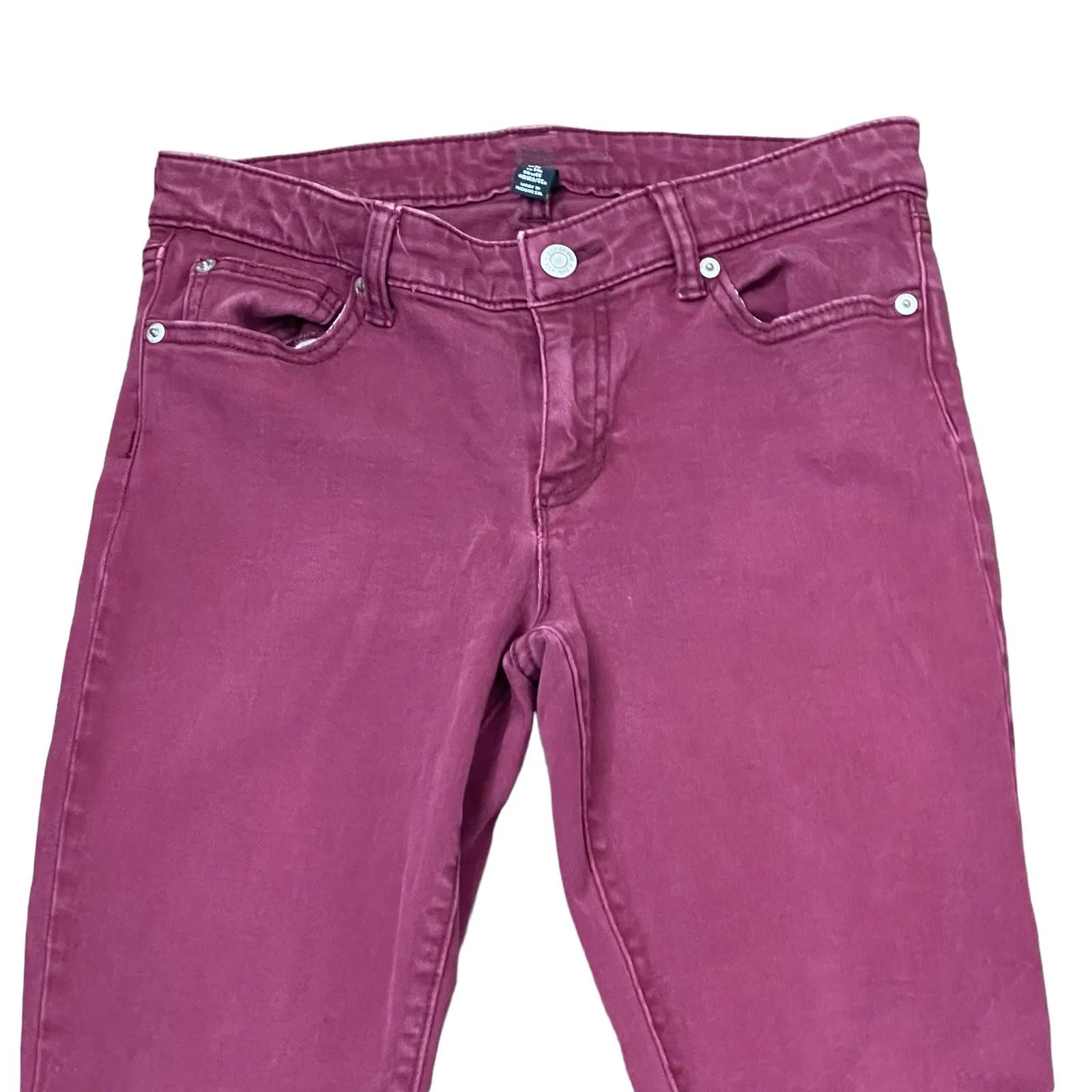 Gap‎ Denim Legging Jegging Size 2R Wine Stretch Cotton Blend Womens 28X29 - Image 2