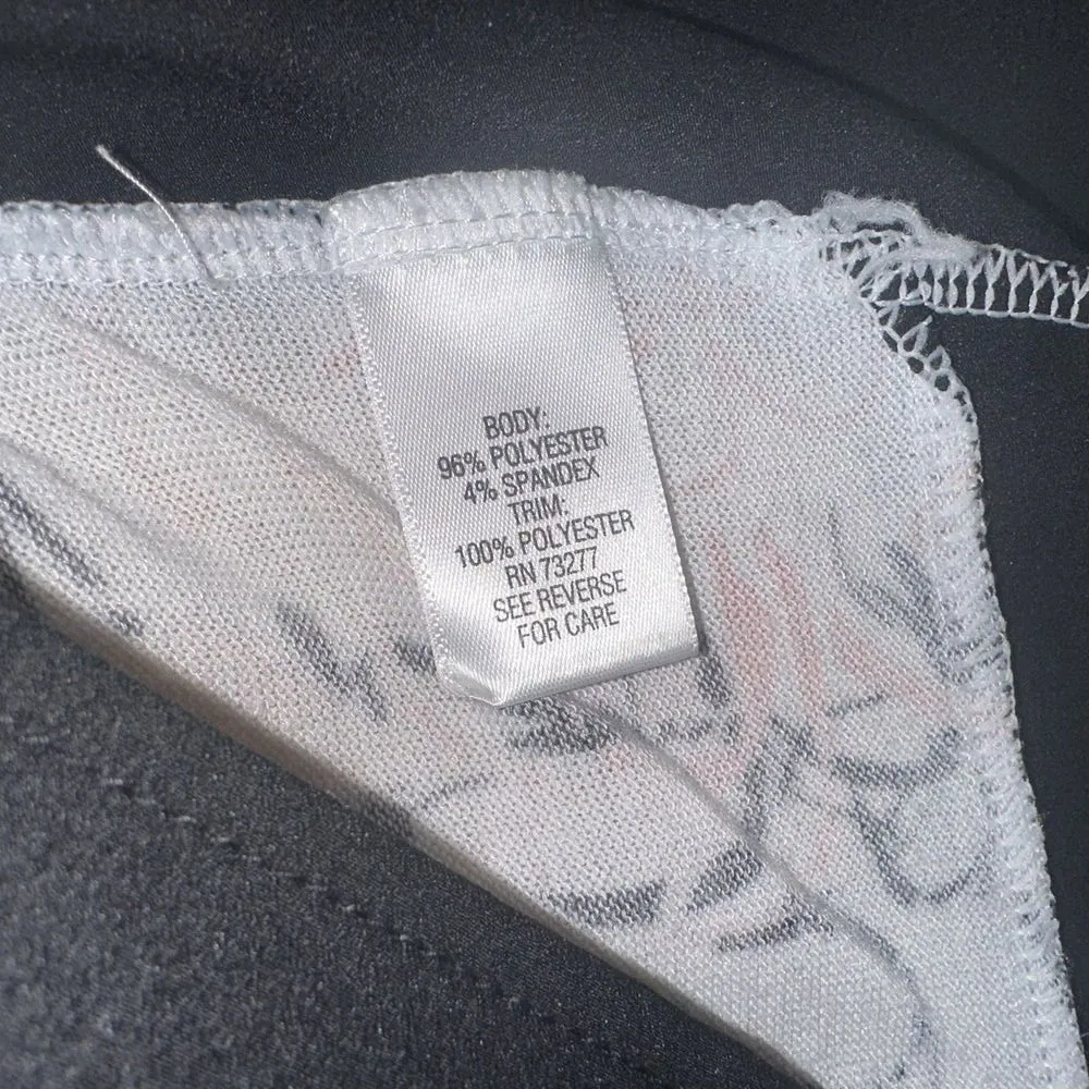 Dana‎ Buchman Womens Artsy Pink Black Fairy Boho Long Sleeve Blouse Sz M - Image 4