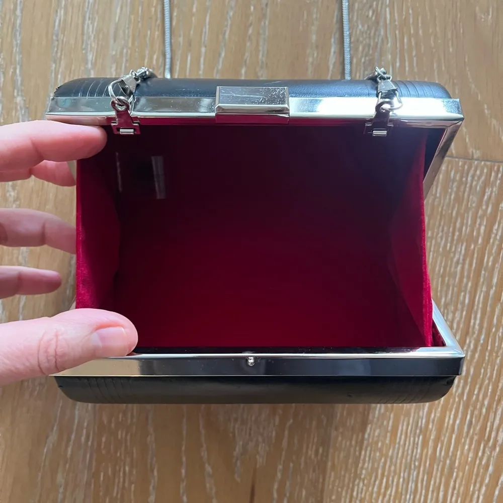 Jean Paul Gaultier black cylinder cross body bag faux leather used - Image 13