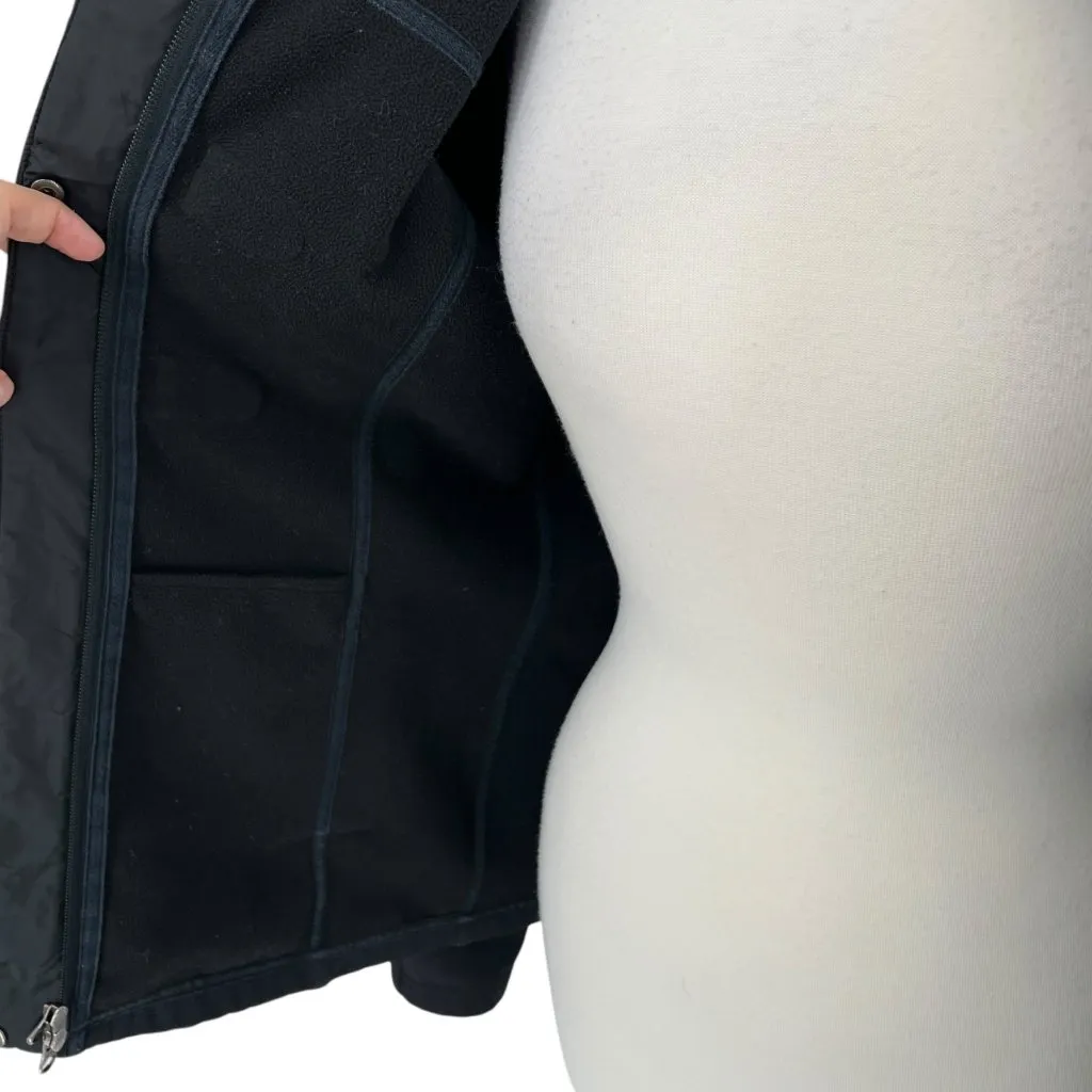 Lucy Hooded Toggle Jacket Fleece Lined Black Size Medium - Image 7