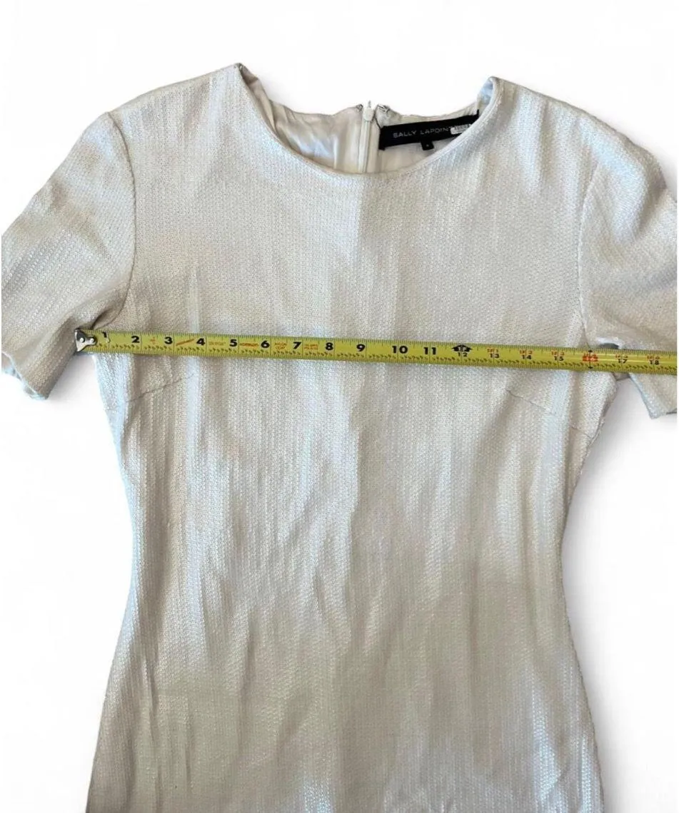 Lapointe White Sequin Midi Dress 8 - Image 6