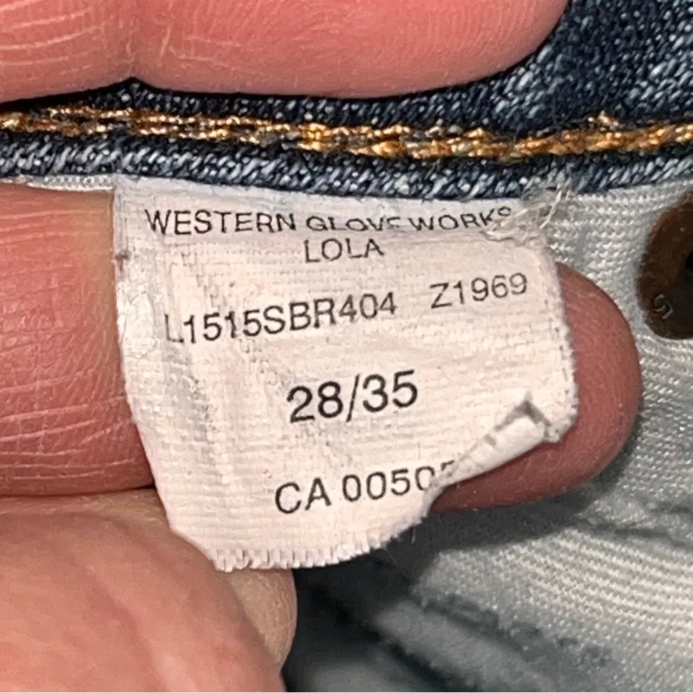 Silver Jeans Lola Flare Leg Distressed Denim Blue Jeans Pants size 28 - Image 7