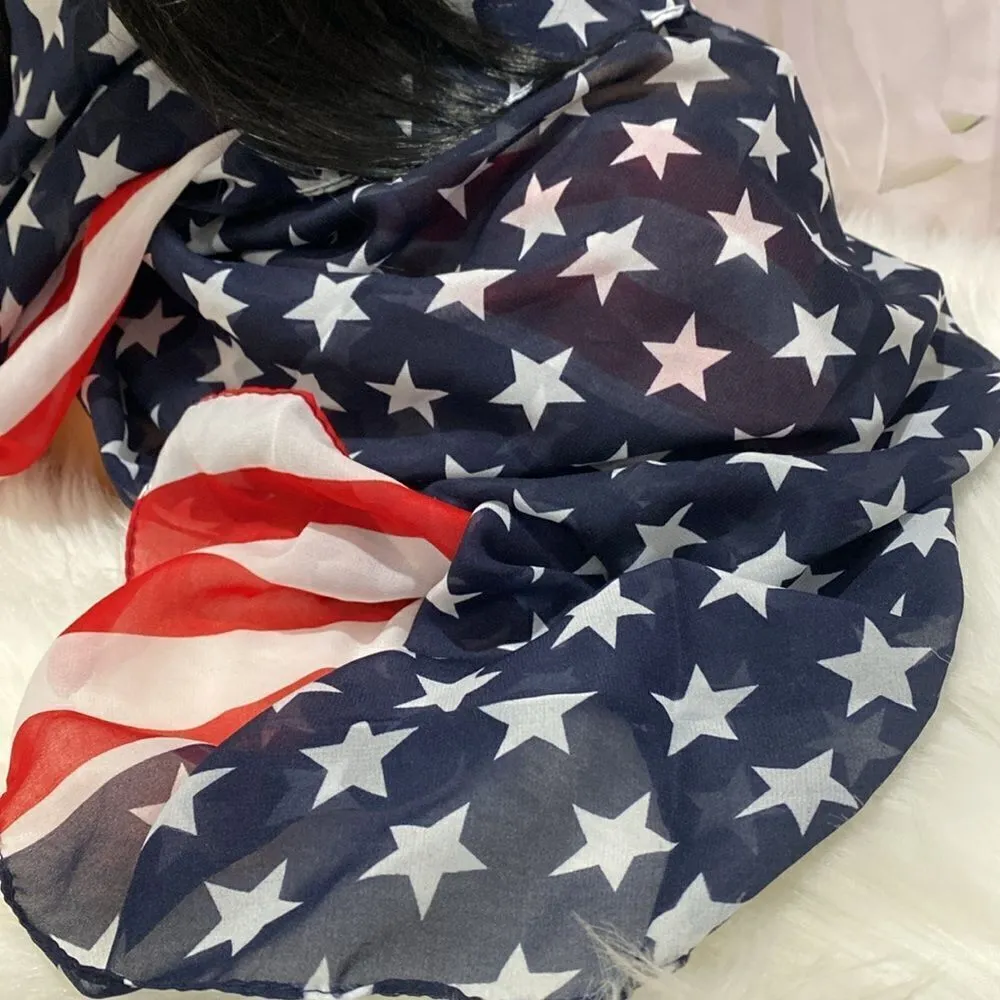 July 4th cap & scarf Red - Image 2