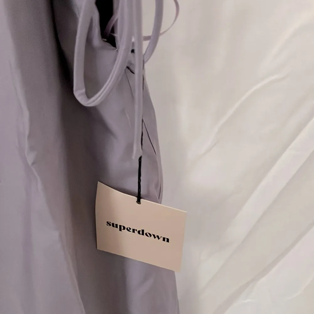 : supernova Lavender Tanea Mini Dress- spaghetti strap side ties-size XL - Image 3