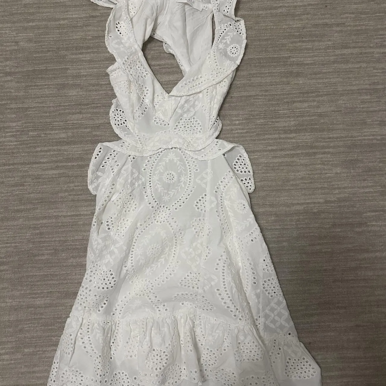 ASTR The Label white eyelet lace dress with cutouts - Image 2