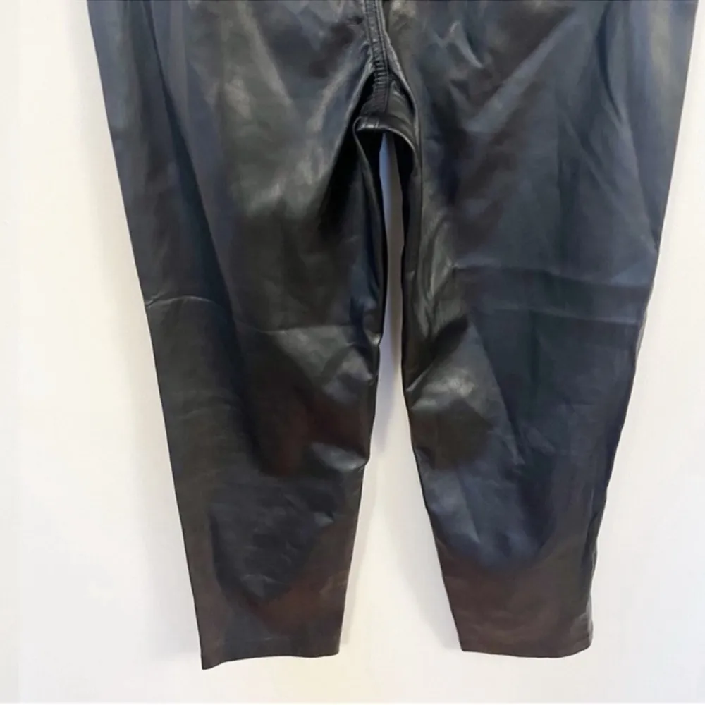 BLANKNYC Black Faux Leather Straight Leg Pants in Need You Tonight Size 27 - Image 7