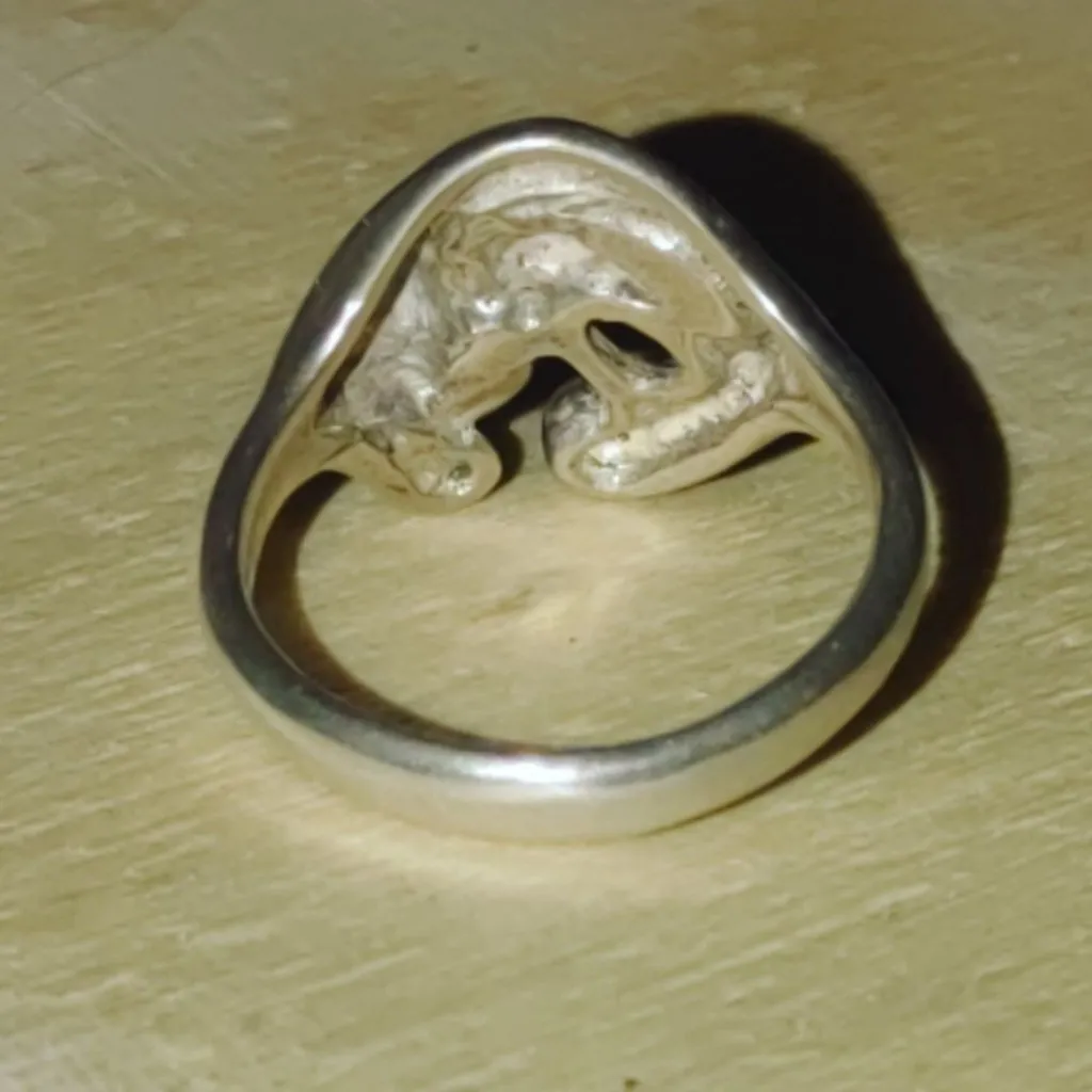 Embrace Ring Artistic Romantic Design Size 6.5 Vintage Sterling Silver Timeless - Image 4