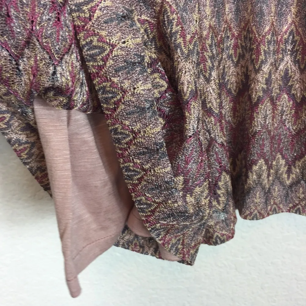 Alexis Colorful Chevron Zigzag Crochet Knit Romper - Image 8