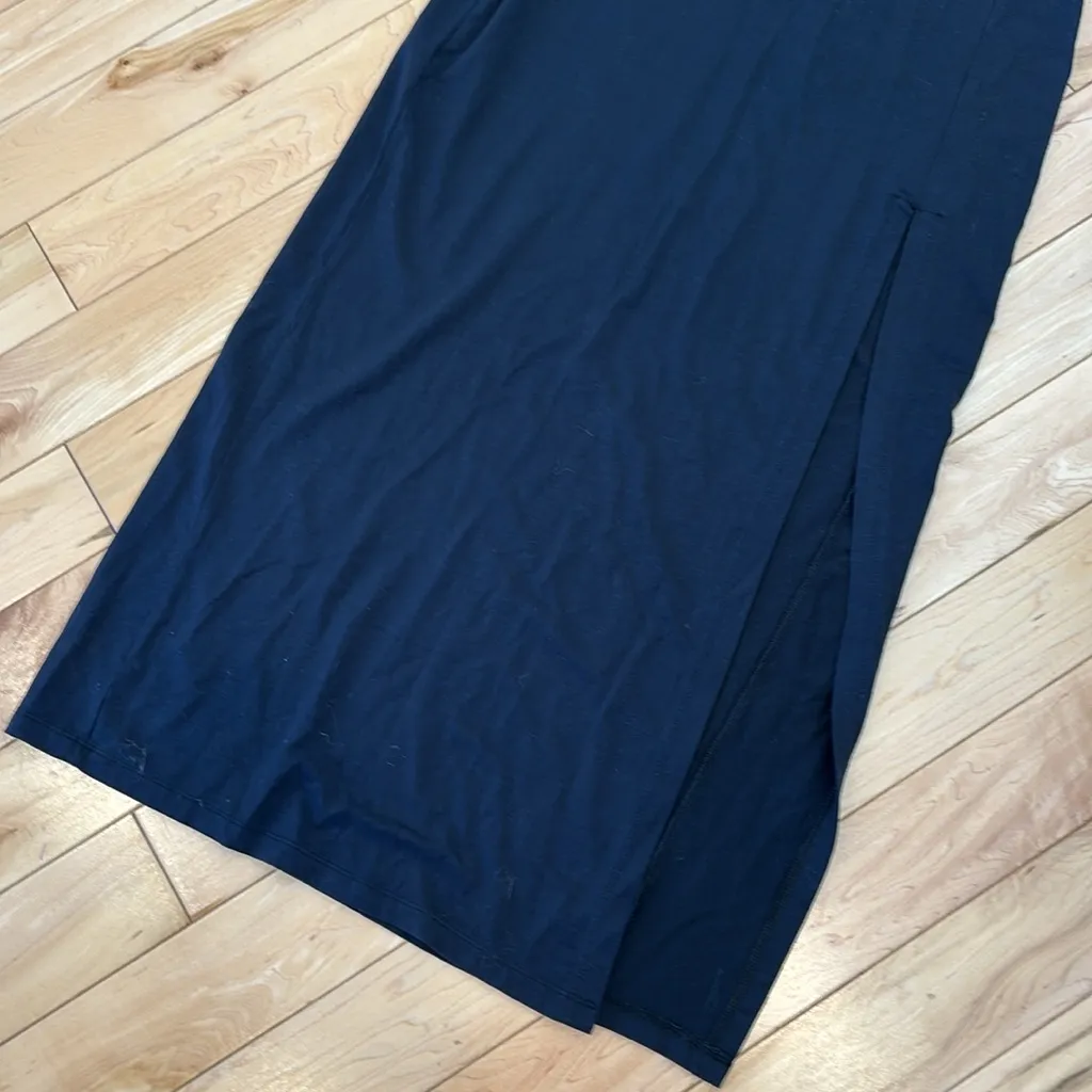 Athleta Black elastic waist high slit high waist maxi tencel skirt - Image 6