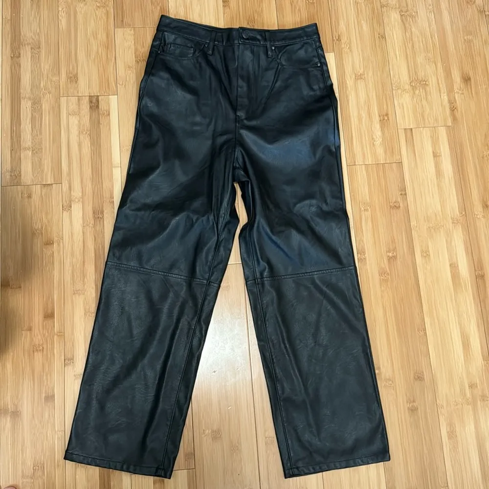 The Baxter Ribcage Straight Leg Faux Leather Pants - Image 2