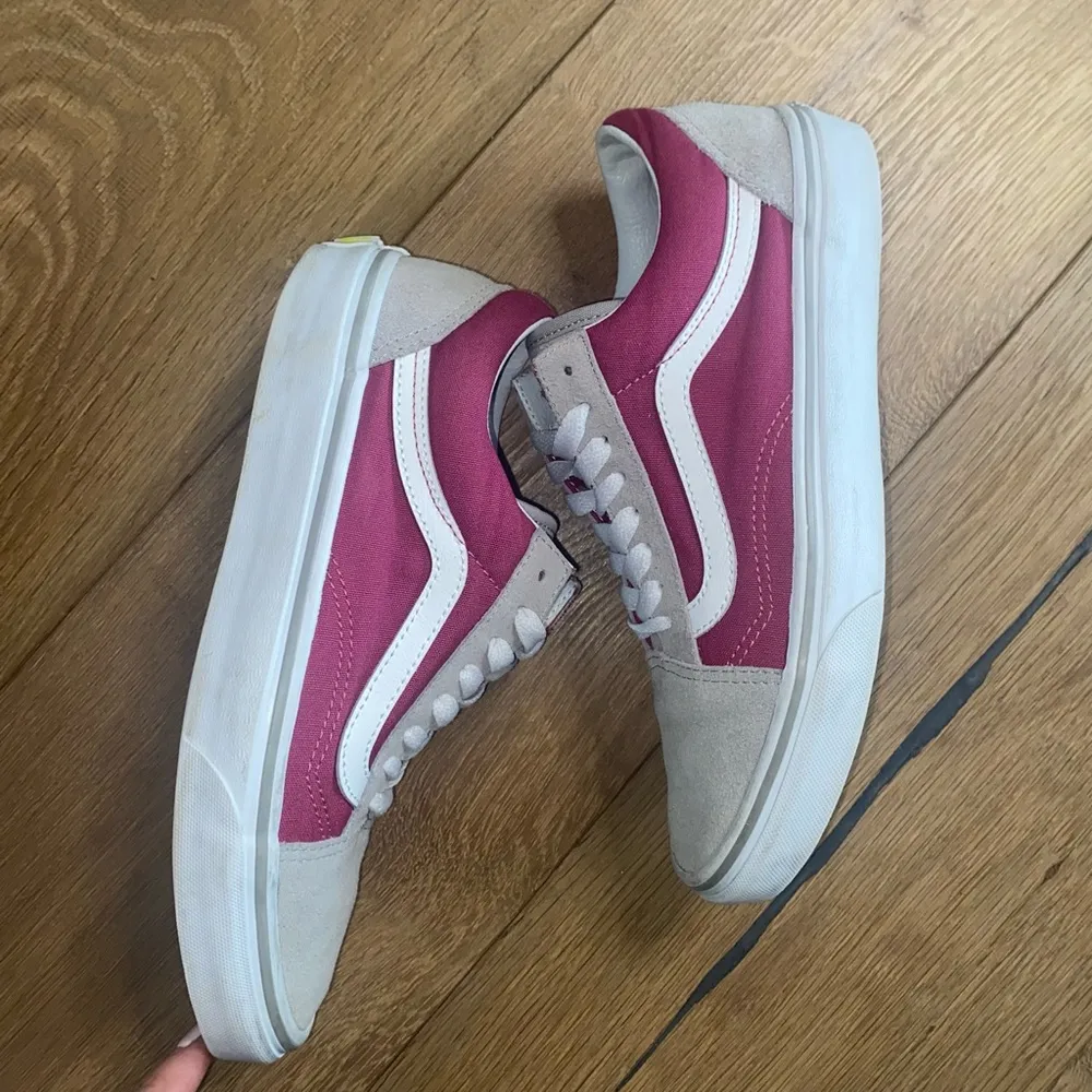 Vans Old Skool Drizzle Sangria purple gray sneakers lace up - Image 7
