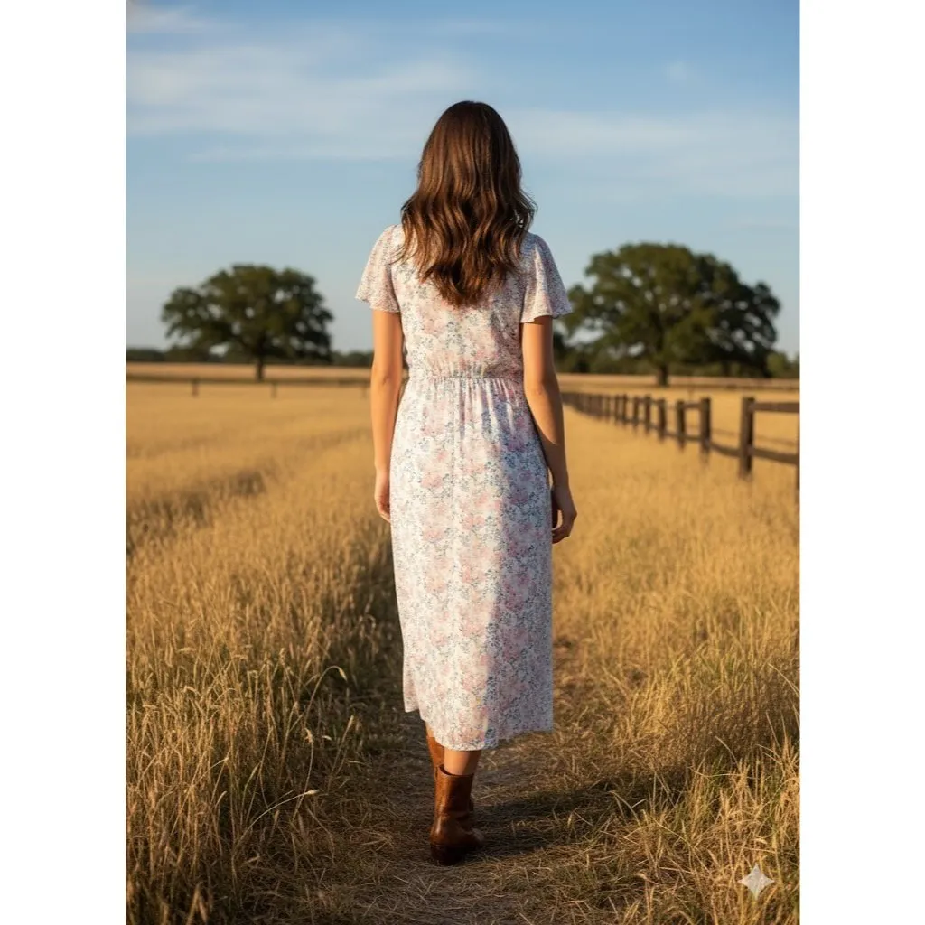 NWT Christy Dawn The Dawn in Carnation Blossom Lightweight Midi Dress S $198 - Image 2