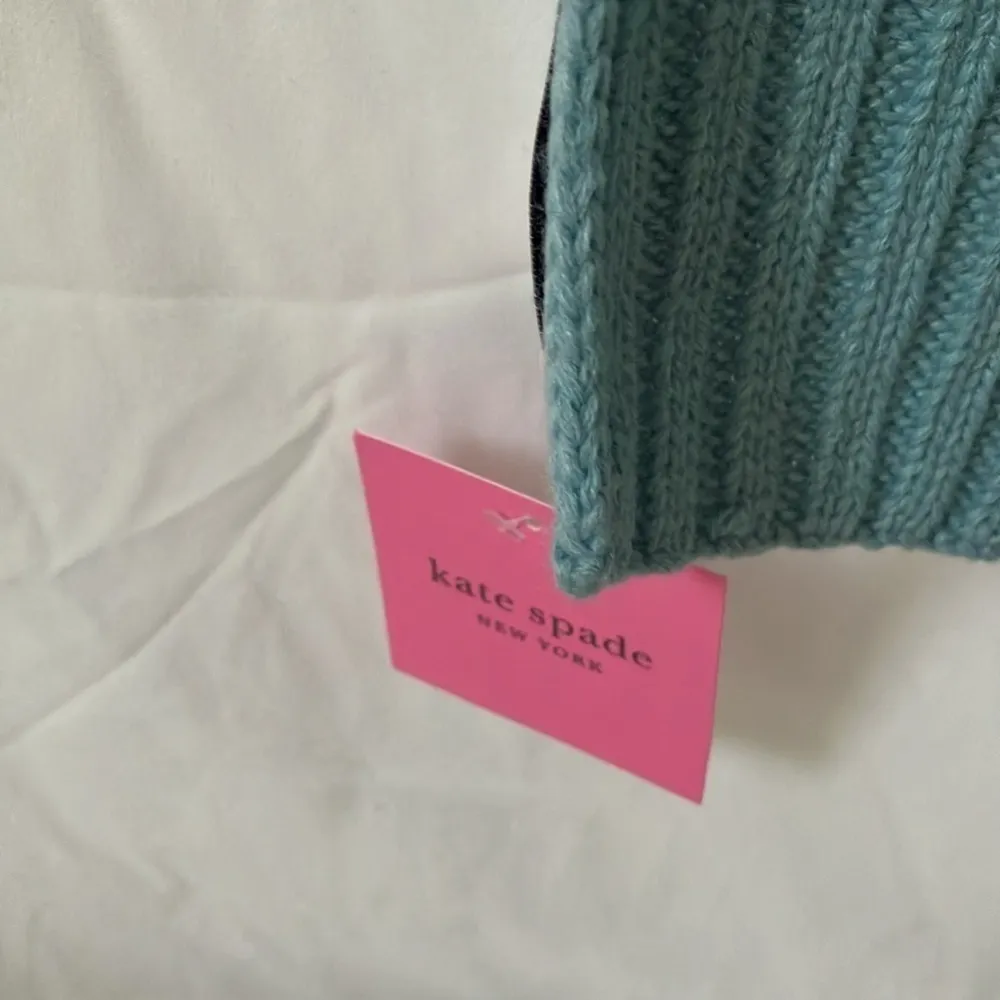 Kate Spade: NWT Sky Blue Cable Knit Scarf - Image 3