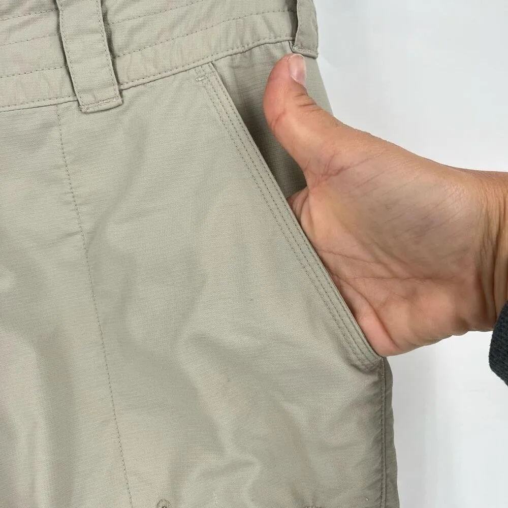 Columbia Titanium Womens Mid-Rise Packable Convertible Hiking Pants Beige Size 6 - Image 9