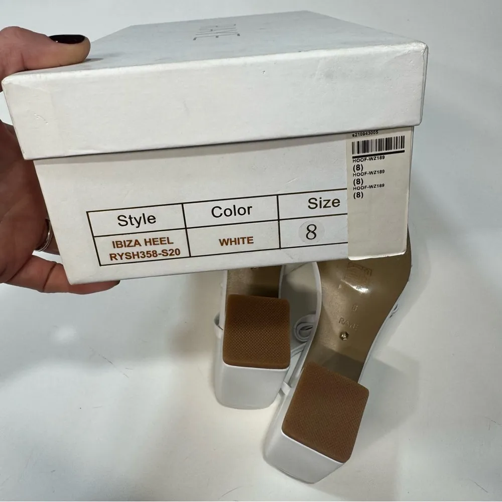 Raye Ibiza Heels in White size 8 - Image 6