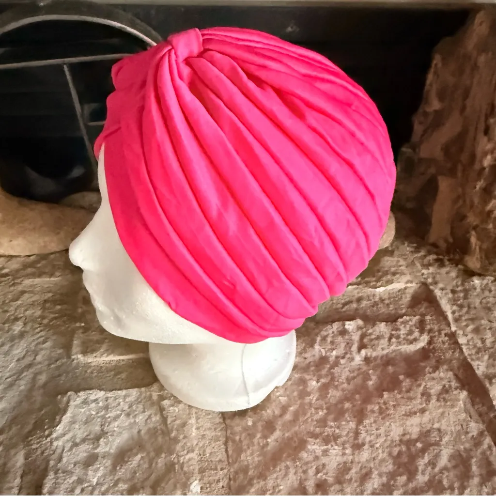 Source Unknown Fuchsia Turban Hat - Image 2