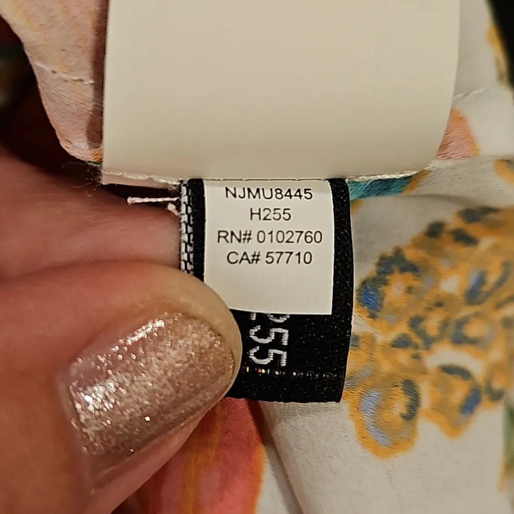 💕KATE SPADE💕 Blossom Tie Neck Blouse ~ Picnic Perfect Floral Print Small - Image 13