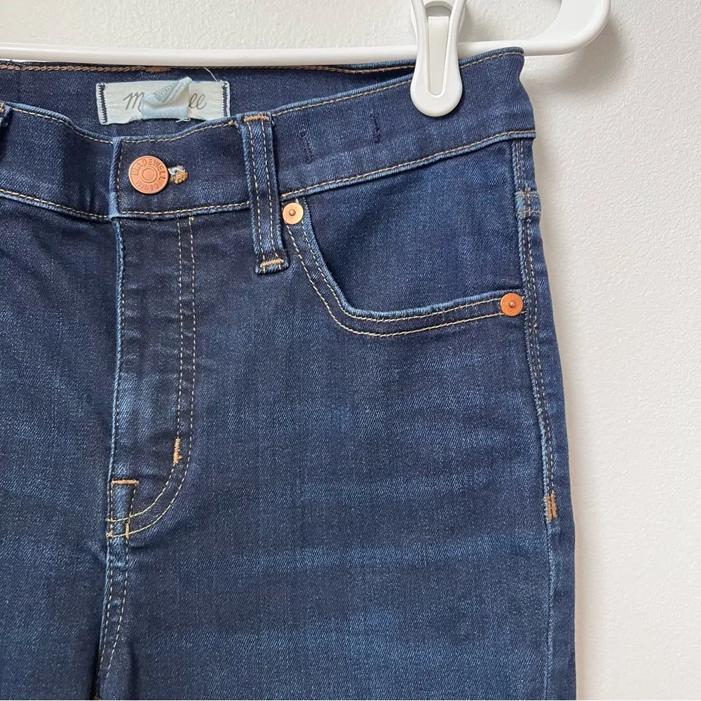 Madewell 9” Mid-Rise Skinny Jeans Women's Size 26 Dark Wash - Image 3