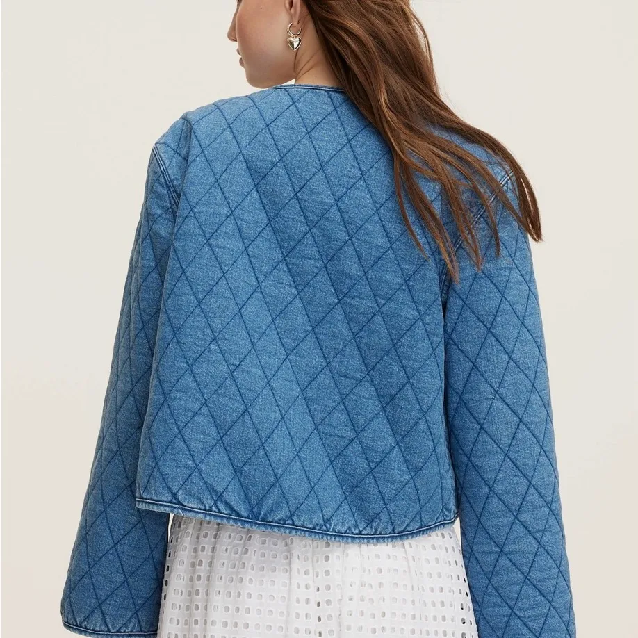 Kate Spade X Target Denim Quilted Jacket - Image 3