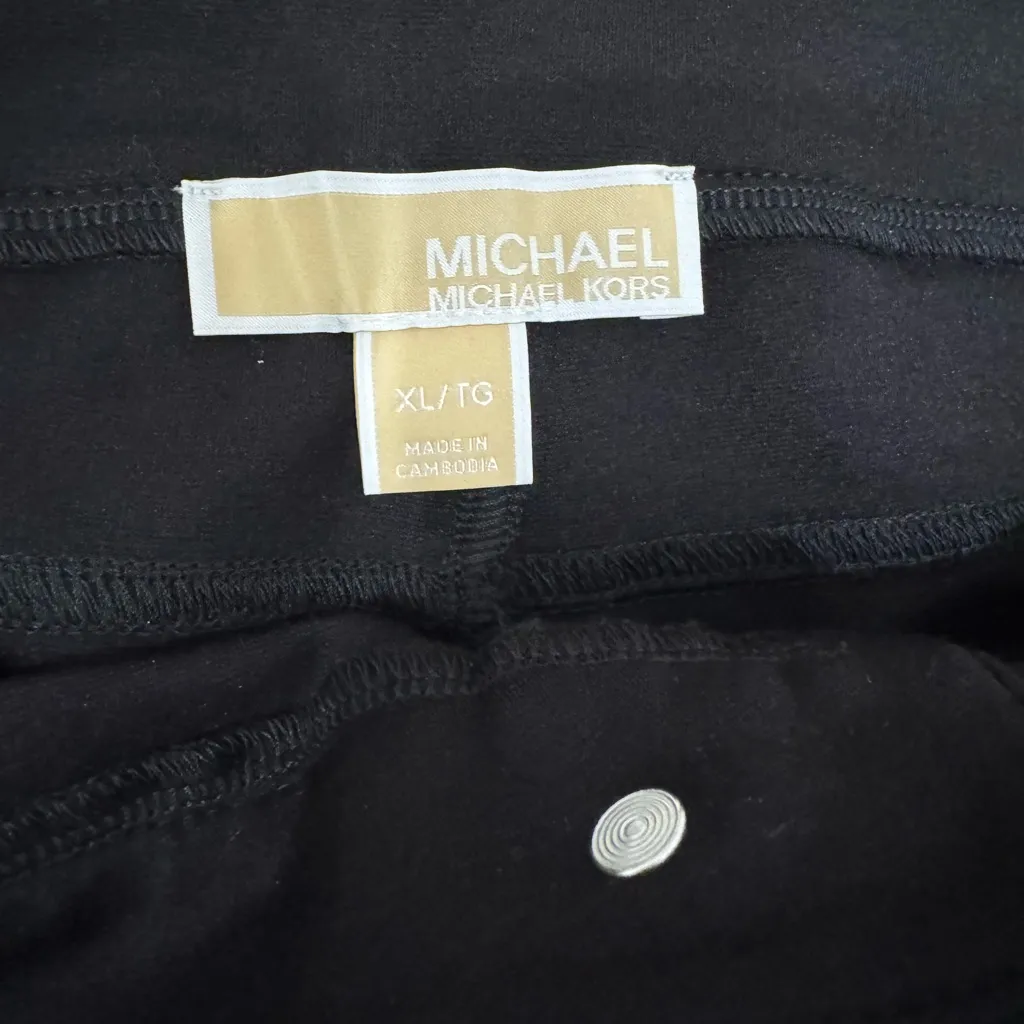 New Michael Kors XL Izzy Skinny MidRise Slim Through Hip & Thigh Black Pants NWT - Image 10