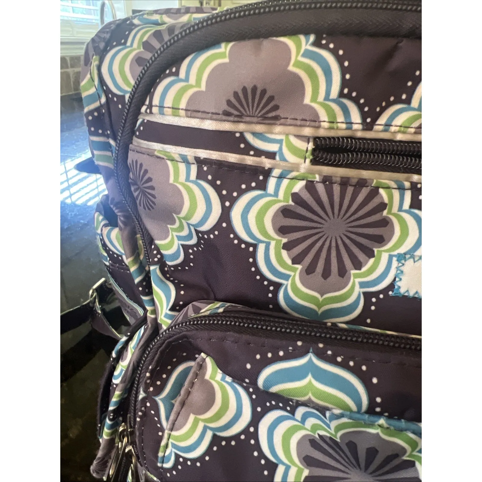 Ju Ju Be Backpack‎ Diaper Bag W/changing Pad Wipeable Padded Straps - Image 2