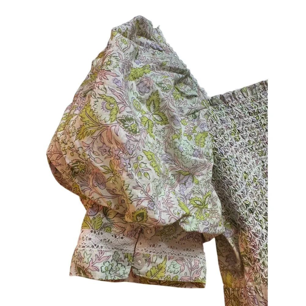 LOVE THE‎ LABEL ANTHROPOLOGIE MINI DRESS SIZE SMALL Green - Image 10