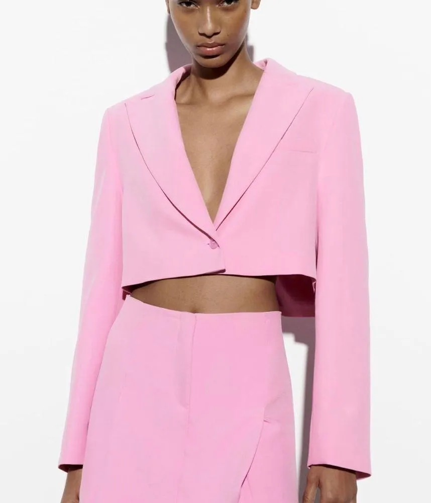 ZARA Pink Blazer Set - Image 7