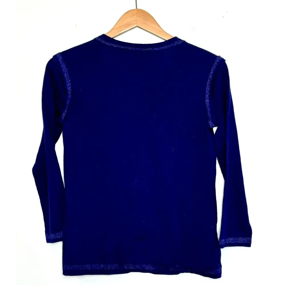 EP Pro Golf Navy Blue Cotton Blend Sweater Top Women  - Size S - Image 2