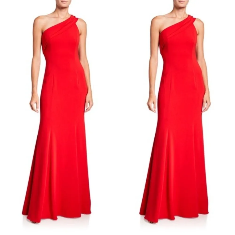 NWT Revolve Jay Godfrey Stone One Shoulder Gown in Bold Red - Image 9