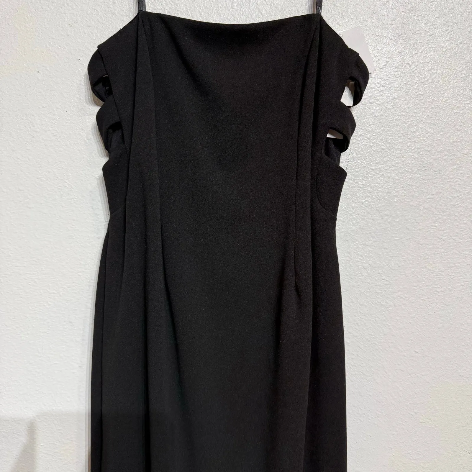 AQUA  Black Cut Out Maxi Dress Sz 10 NWT - Image 3