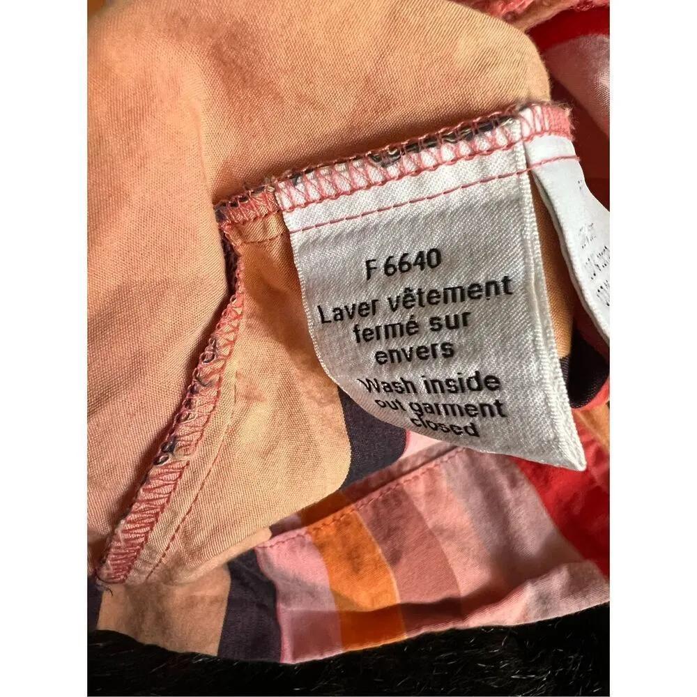 Lacoste striped pink orange striped mini dress 34 - Image 6