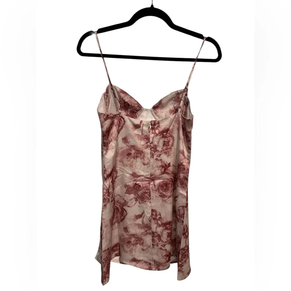 Mimosa Cream and Pink Slip Mini Dress Spaghetti Strap‎ Cocktail - Image 2