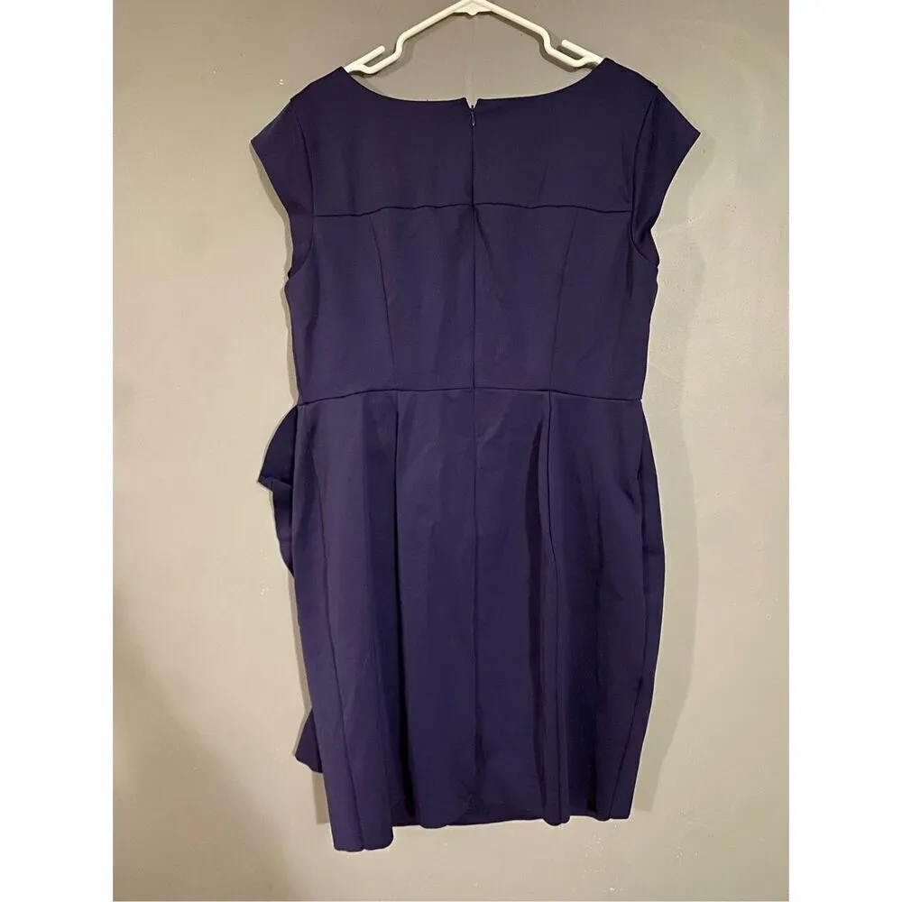 Lane Bryant Navy Ruched Side Cap Sleeveless Dress Size 20 NWOT - Image 6