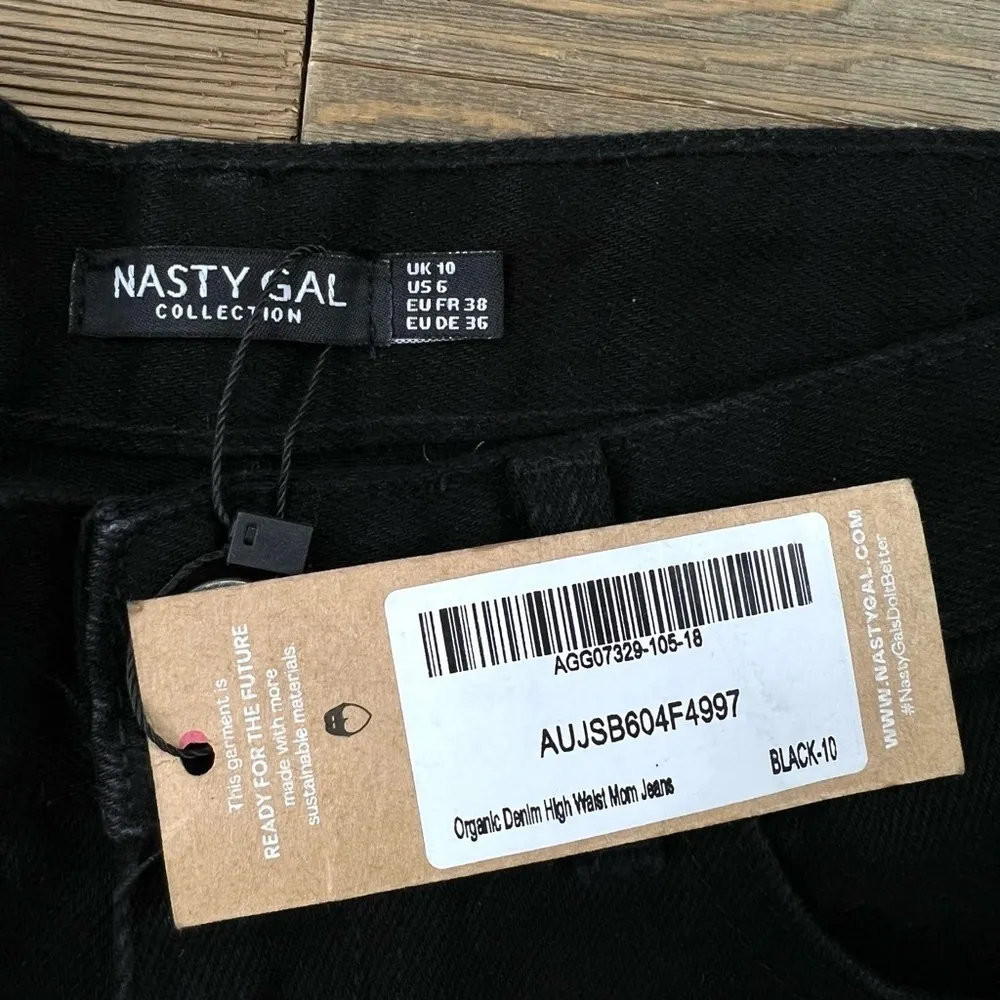 NWT Nasty Gal Organic Denim High Waisted Mom Jeans - Image 6